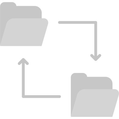 dosyalar xchange simge vektör çizimi