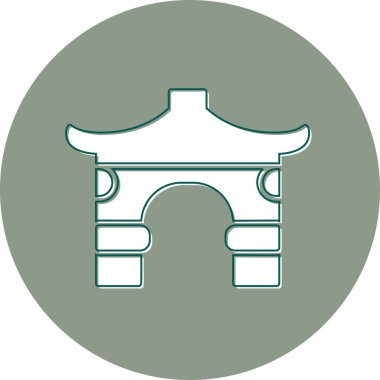 Kemer. Web simgesi basit illüstrasyon 