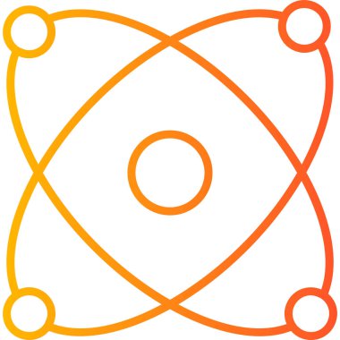 Atom icon modern vector illustration