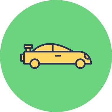 araba simgesi vektör illüstrasyonu