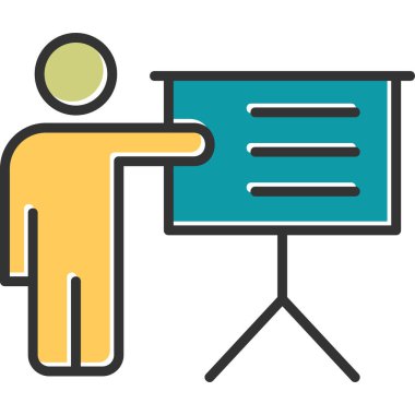 business Training, businessman at desk explaining strategy