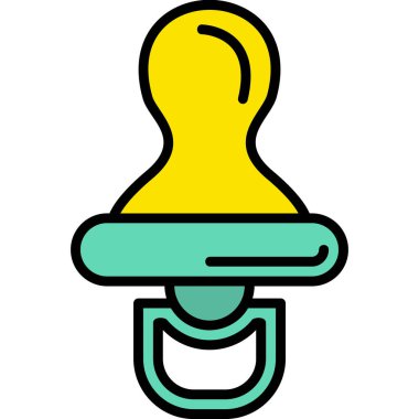 Emzik simgesi vektör çizimi