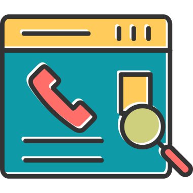 Kişi Arama web vektör simgesi