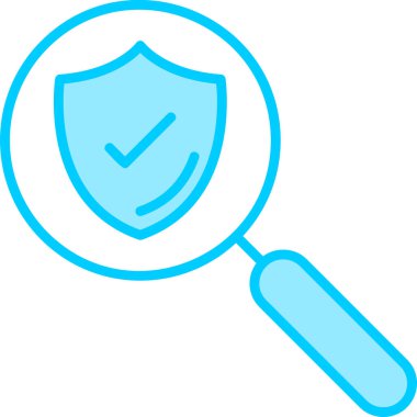 Büyüteçle büyüteç düz tasarım vektör çizimi