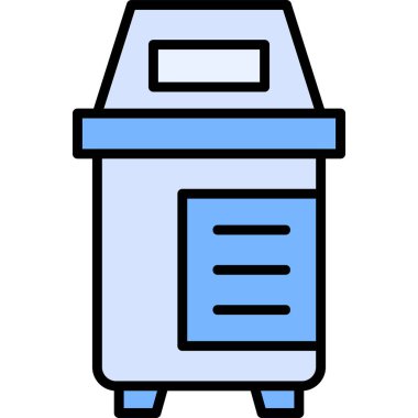 Çöp kutusu. Web simgesi basit illüstrasyon