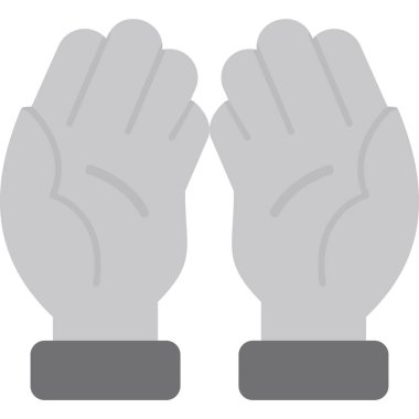 Eldiven. Web simgesi basit illüstrasyon