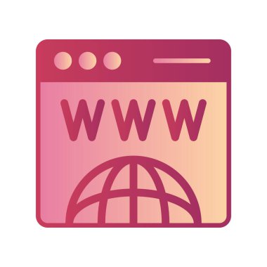 vector illustration of abstract website