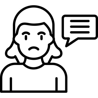 Konuş. Web simgesi basit illüstrasyon