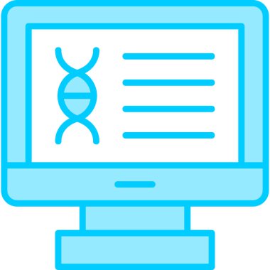 dna. Web simgesi basit illüstrasyon
