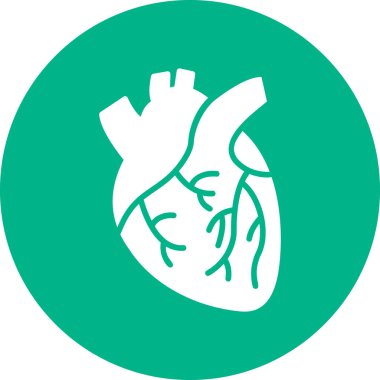 Kalp modern simge, vektör illüstrasyonu 