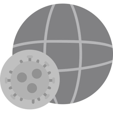 Salgın. Web simgesi basit illüstrasyon