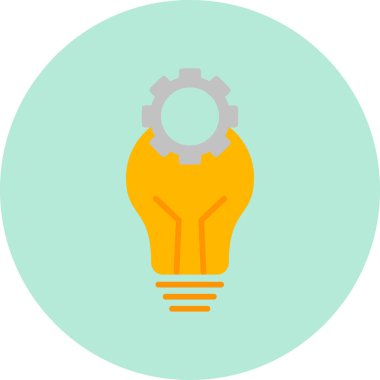 ampul simgesi vektör illüstrasyonu