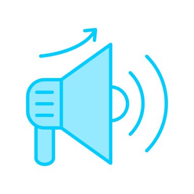 Megafon ikonu vektör illüstrasyonu