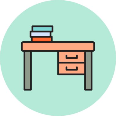 Masa lambası simgesi. vektör çizim