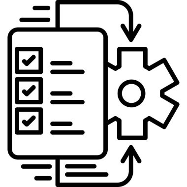 vector illustration of project management modern icon in design