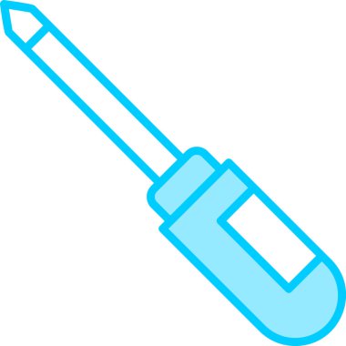 Tornavida. Web simgesi basit illüstrasyon