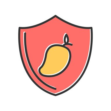 Gıda Kalkanının vektör simgesi