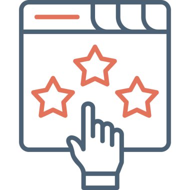 Modern simge sıralaması, vektör illüstrasyonu