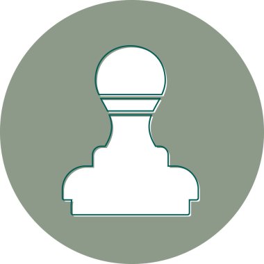 Damga modern simge, vektör illüstrasyonu