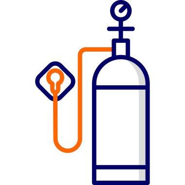 Kişisel ve ticari kullanım için Oksijen Tankı resimleme simgesi