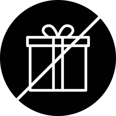 Hediye. Web simgesi basit illüstrasyon