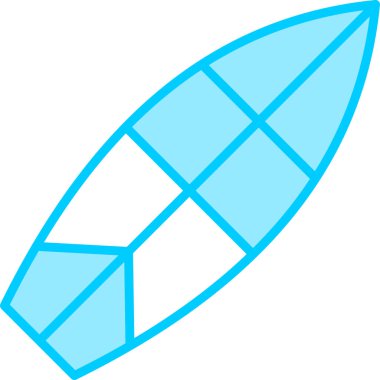 Sörf tahtası, modern simge, vektör illüstrasyonu