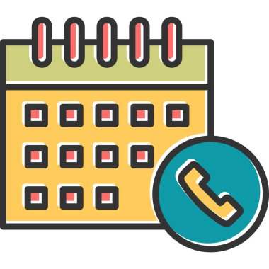 Takvim simgesi, vektör illüstrasyonu basit tasarım