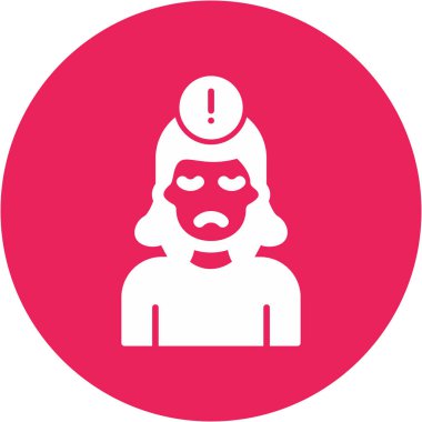 Panik Ağı simgesi basit illüstrasyon