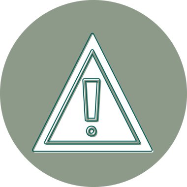 uyarı işareti simgesi, vektör illüstrasyonu