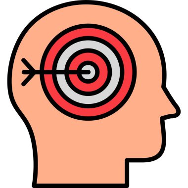 Hedef. Web simgesi basit illüstrasyon