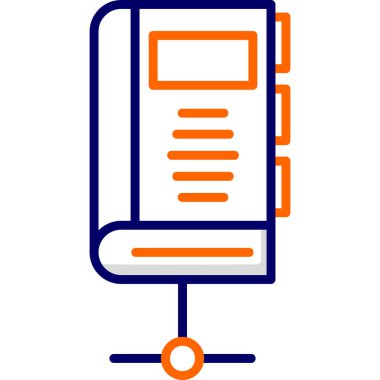 kitap simgesi, vektör illüstrasyonu