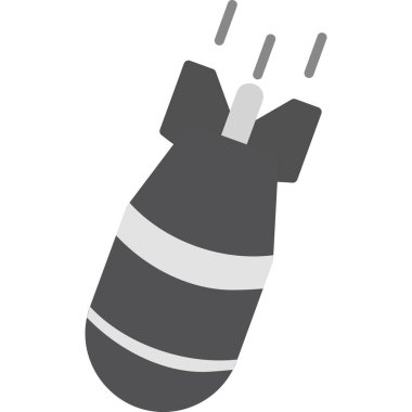 vector illustration of bomb modern icon