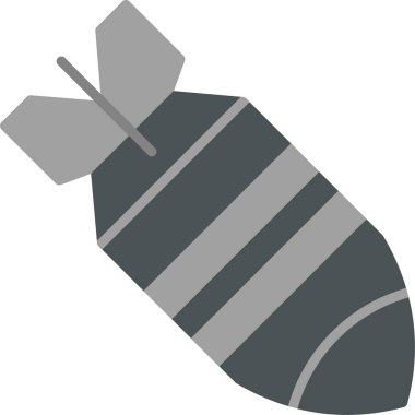 Nükleer bomba ikonunun vektör çizimi