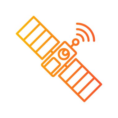 uydu simgesi vektör illüstrasyonu