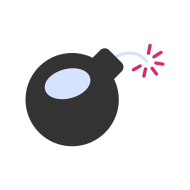 Bomba simgesi vektör illüstrasyonu