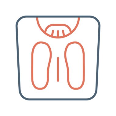 weight loss icon. outline illustration of sport scales vector icons for web