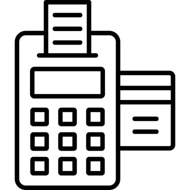 ATM 'de. Web simgesi basit illüstrasyon