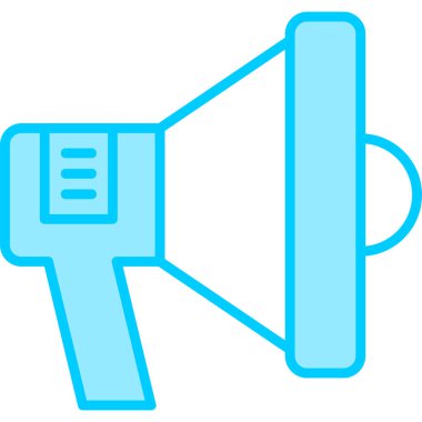 Megafon ikonu vektör illüstrasyonu