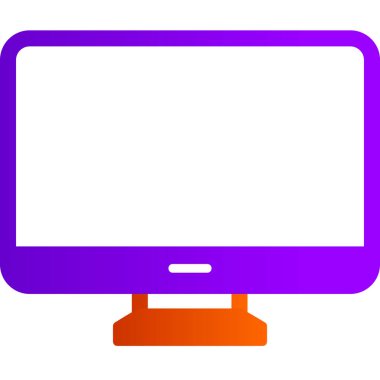 Bilgisayar modern simgesinin vektör illüstrasyonu