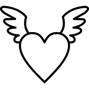 Kalp. Web simgesi basit tasarım