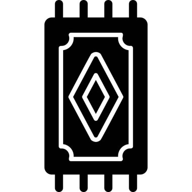 Rug Web simgesi basit illüstrasyon