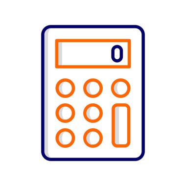 Hesap makinesi simgesi. vektör illüstrasyonu