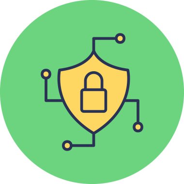 kalkan simgesi, vektör illüstrasyonu basit tasarım