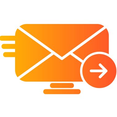 E-posta. Web simgesi basit illüstrasyon 