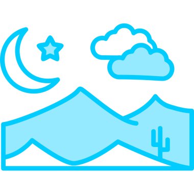 Night web icon vector illustration