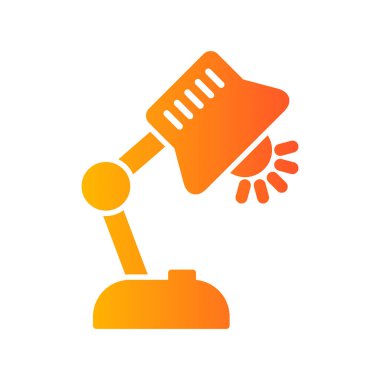 simple web icon, vector illustration of table lamp 