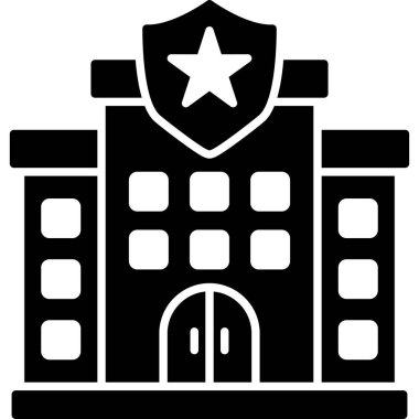 Police web icon. simple illustration