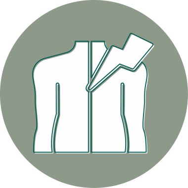 Acılı insan vücudu, acı illüstrasyonu 