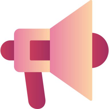 Megafon ikonu vektör illüstrasyonu