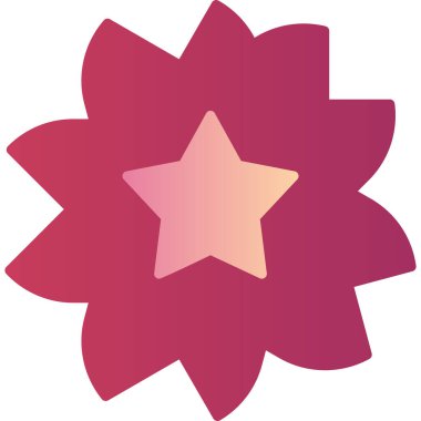 güzel çiçek çizgisi vektör simgesi 